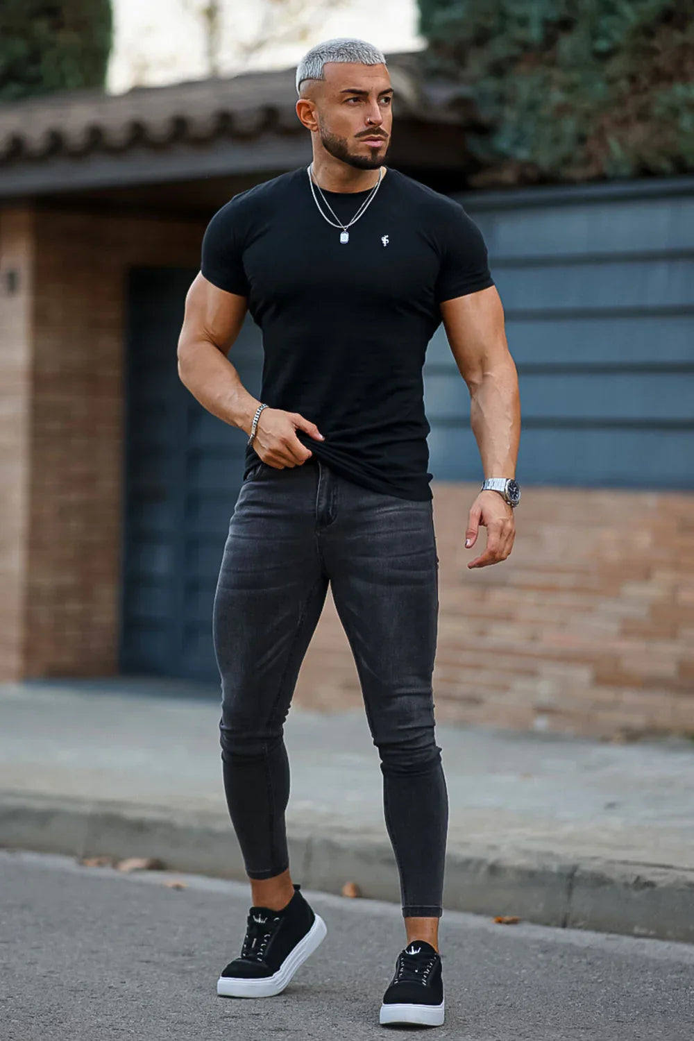 CALÇA BESS DELUXE JEANS CINZA ESCURO