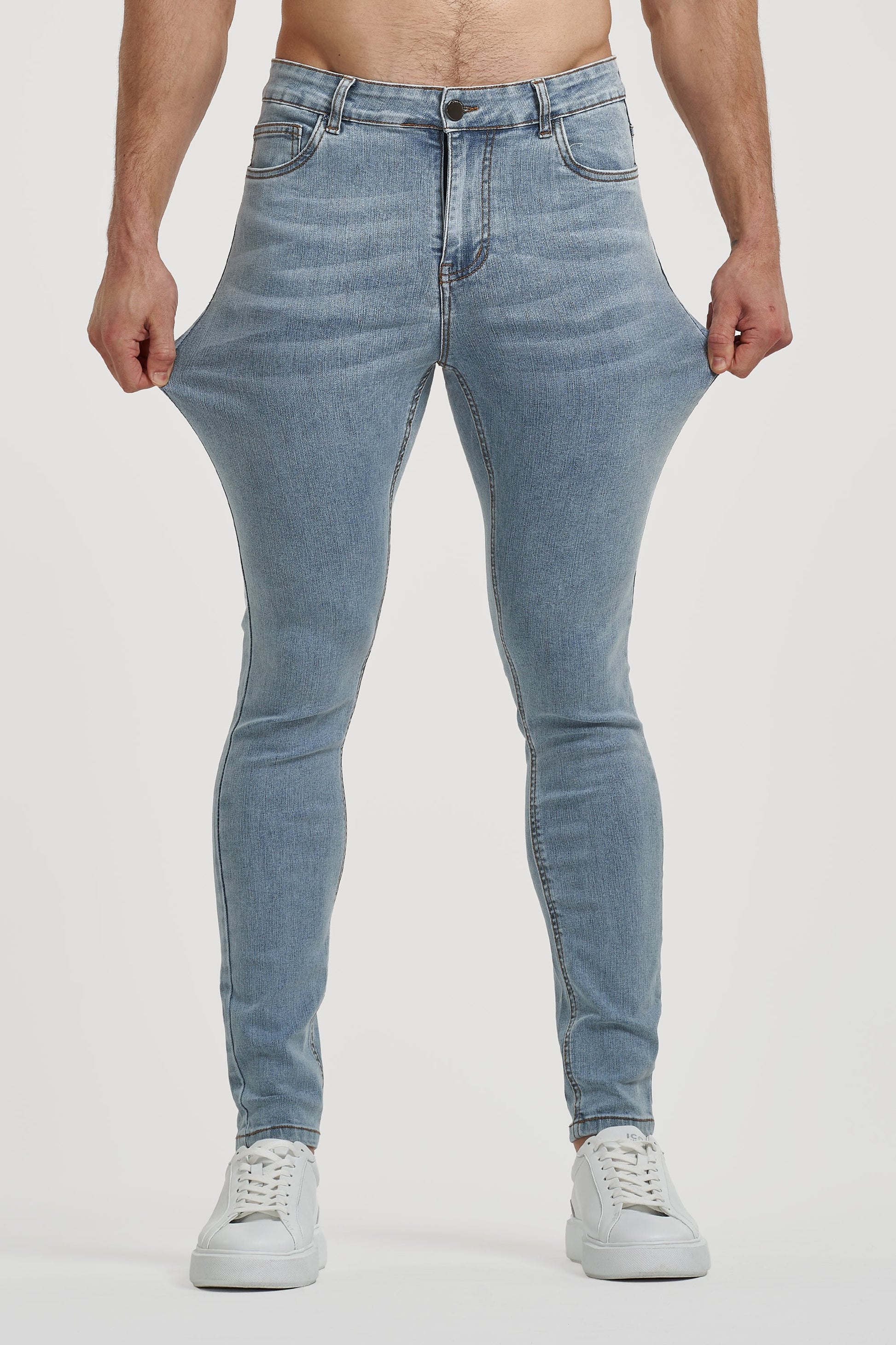 CALÇA BESS DELUXE JEANS AZUL CLARA