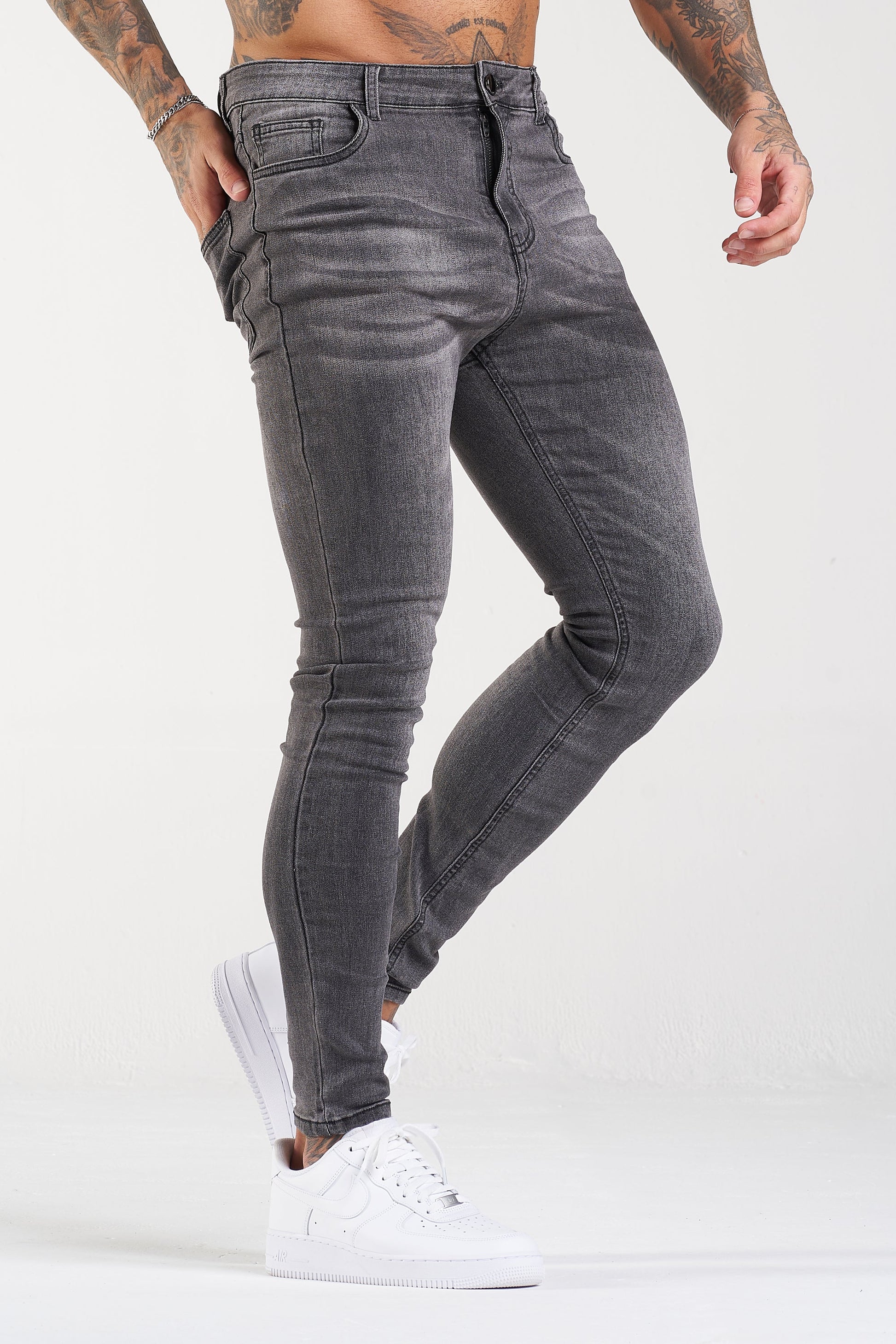 CALÇA BESS DELUXE JEANS CINZA ESCURO