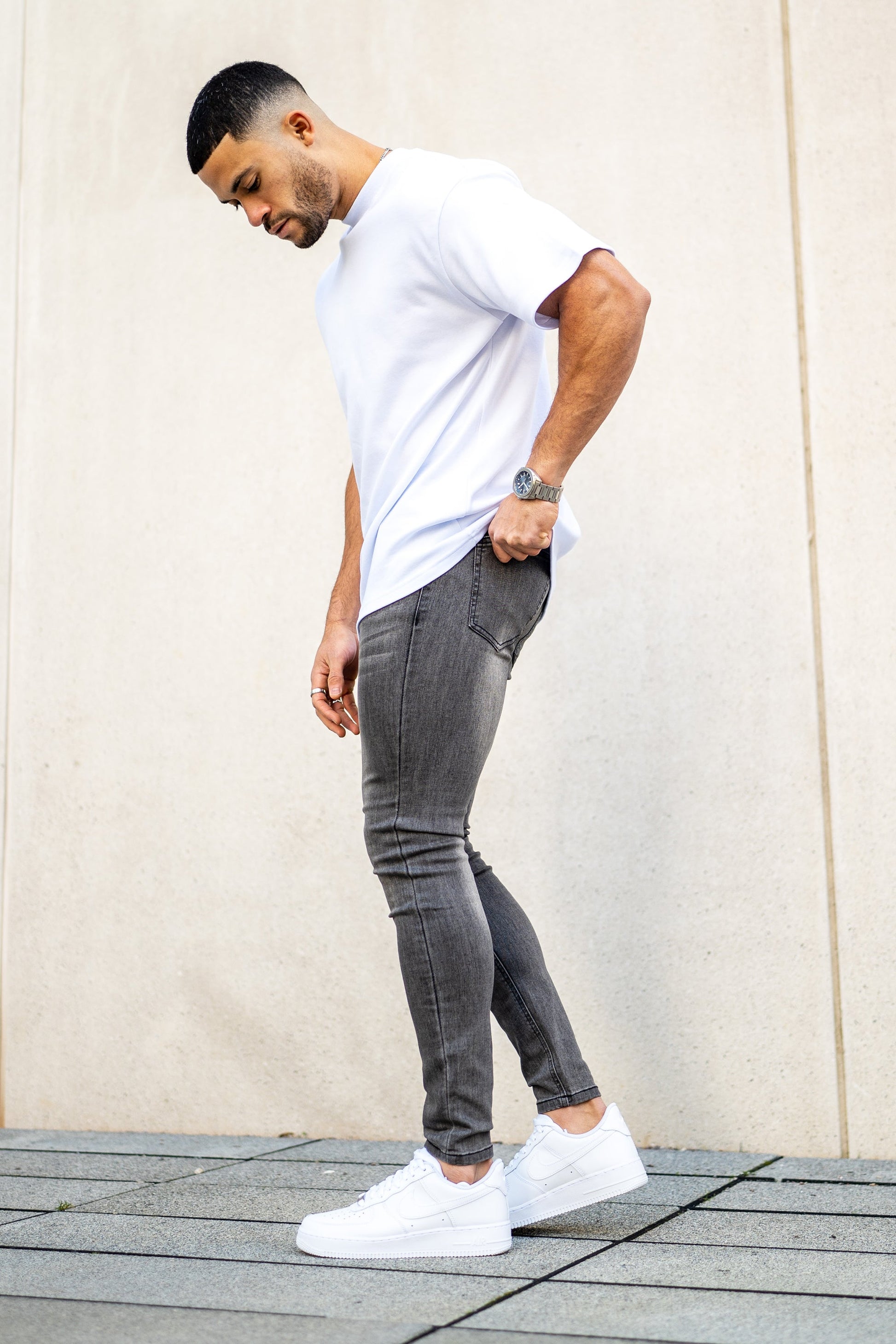 CALÇA BESS DELUXE JEANS CINZA ESCURO