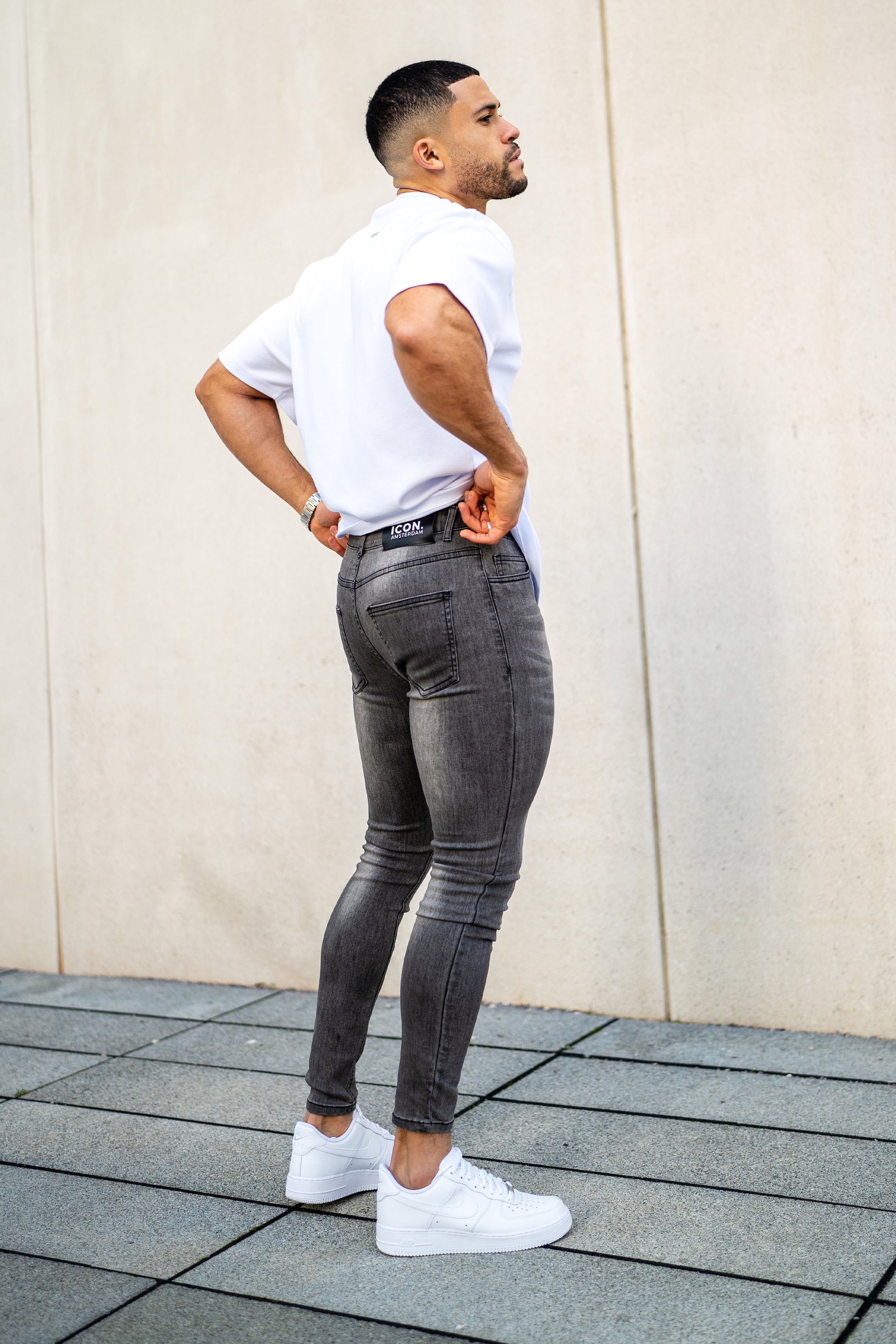 CALÇA BESS DELUXE JEANS CINZA ESCURO