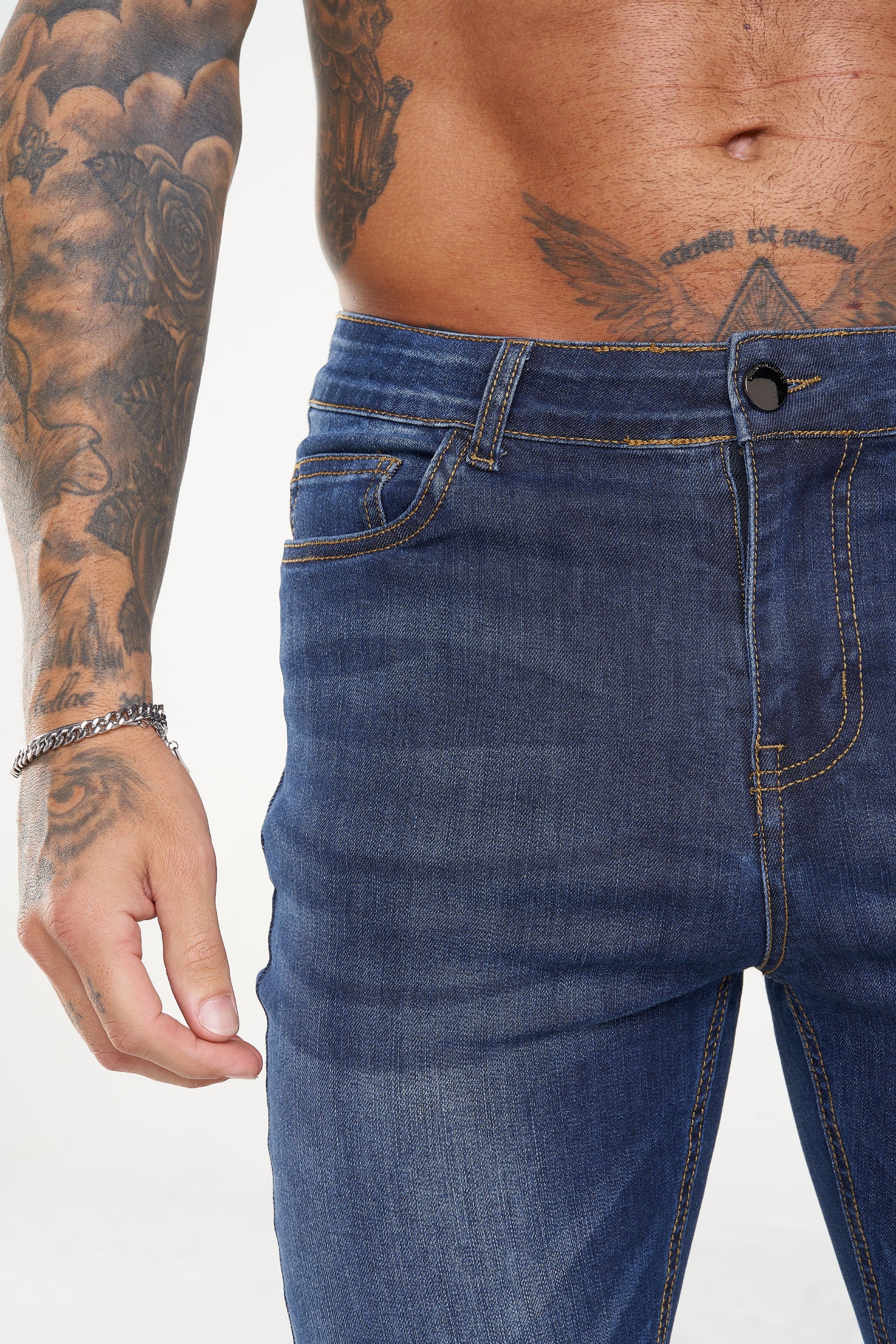 CALÇA BESS DELUXE JEANS AZUL-MARINHO