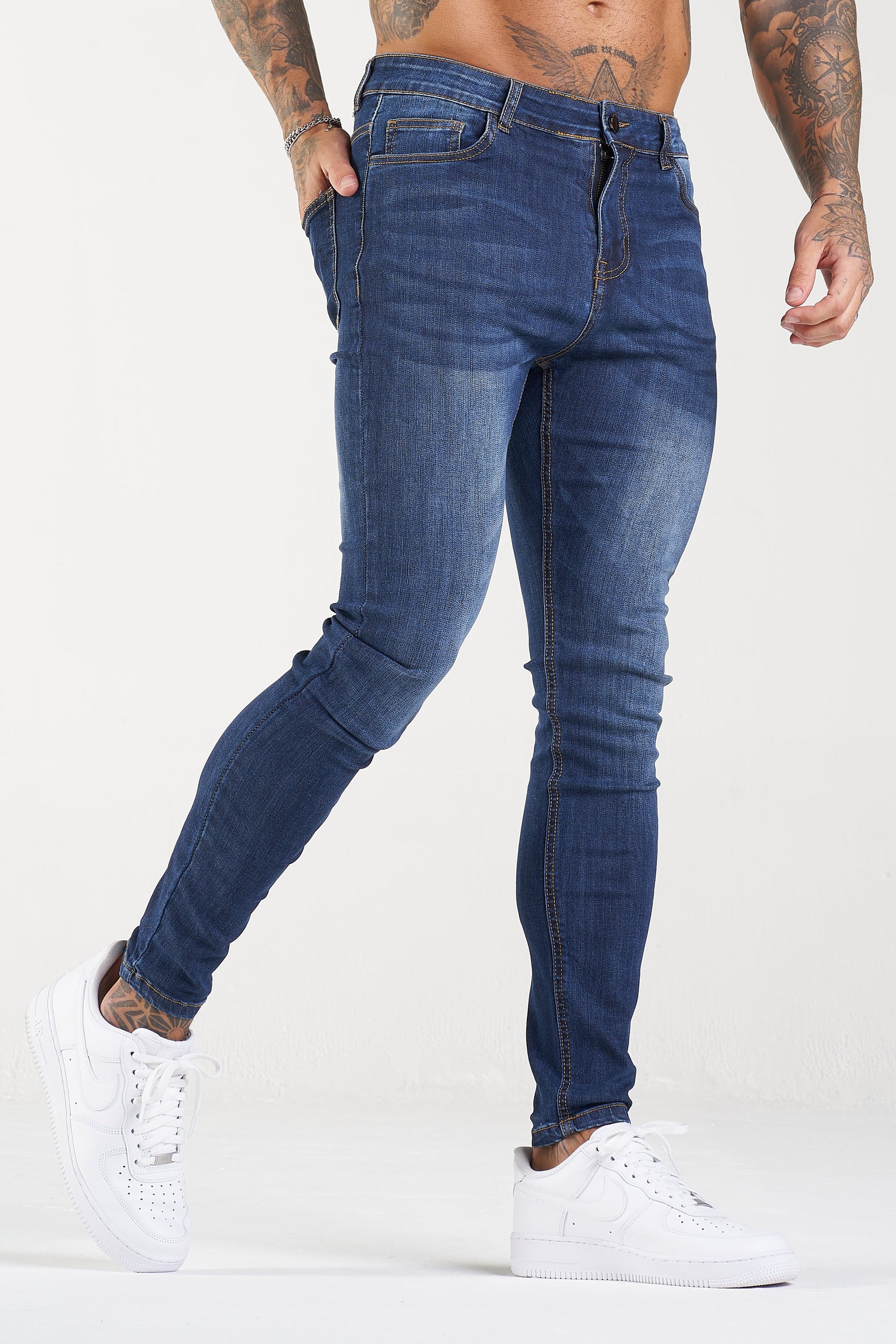 CALÇA BESS DELUXE JEANS AZUL-MARINHO